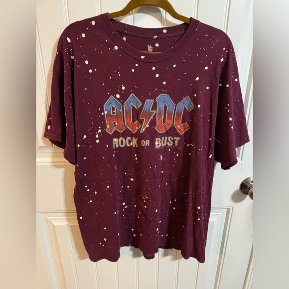 AC/DC Paint Splatter Band Tee - Picture 2 of 5